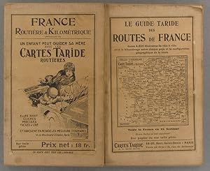 Carte de France routière et kilométrique indiquant les grands itinéraires automobiles. Echelle 1:...