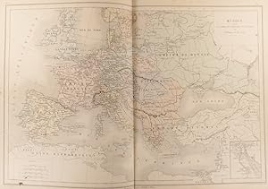 Carte de l'Europe pour les guerres de la République et de l'Empire. Carte extraite de l'Atlas uni...