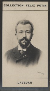 Photographie de la collection Félix Potin (4 x 7,5 cm) représentant : Henri Lavedan, homme de let...