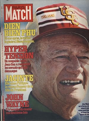 Paris Match N° 1557 : En couverture John Wayne. Dien Bien Phu 25 ans après, Jacinte Giscard d'Est...