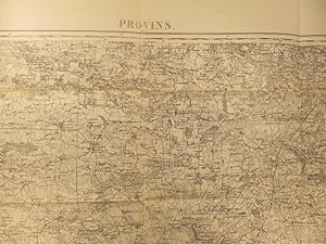 Provins (Meaux). Carte N° 66. Carte d'état major. Relevés de 1833. Début XXe. Vers 1900.
