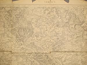 Verdun (Mézières). Carte N° 35. Carte au 1/80 000. Relevés de 1833. Tirage de 1915.