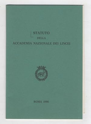 STATUTO della Accademia Nazionale dei Lincei.