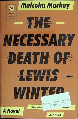 Seller image for The Necessary Death of Lewis Winter for sale by AcornBooksNH