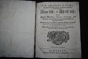 Imagen del vendedor de Reim dich, oder Ich li dich, Das ist: Allerley Materien, Discurs, Concept, und Predigen, welche bihero in unterschiedlichen Tracttlein gedruckt worden. a la venta por Antiquariat C. Dorothea Mller