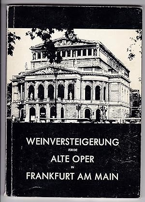 Weinversteigerung für den Wiederaufbau Alte Oper Frankfurt am Main 6. Juni 1975.