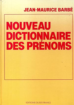 Imagen del vendedor de Nouveau dictionnaire des prenoms a la venta por JP Livres