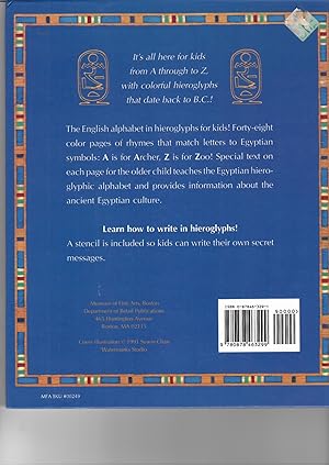 Hieroglyphs for A to Z: Rhyming Book With Ancient Egypt (Englisch)