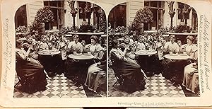 Seller image for Stereo foto "Refreshingi Linden Caf Berlin 1894 for sale by Studio bibliografico De Carlo