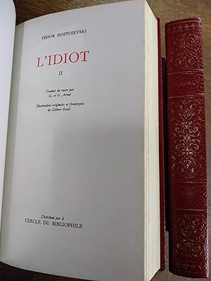 Seller image for L'IDIOT Tome I et II for sale by Librairie l'Aspidistra
