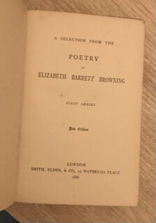 Poetry of Elizabeth Barret Browning