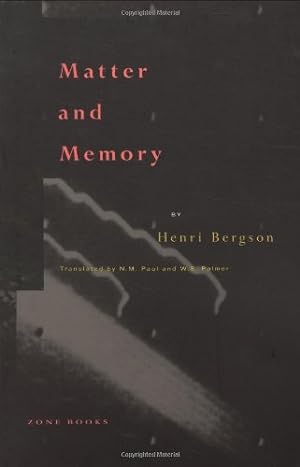Imagen del vendedor de Matter and Memory by Bergson, Henri [Paperback ] a la venta por booksXpress