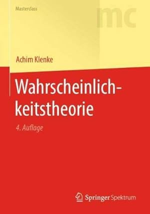 Imagen del vendedor de Wahrscheinlichkeitstheorie (Masterclass) (German Edition) by Klenke, Achim [Paperback ] a la venta por booksXpress