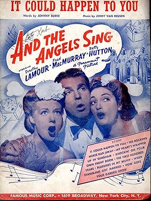 Image du vendeur pour Sheet Music: "It Could Happen to You".from the Paramount Picture "And the Angels Sing" mis en vente par Dorley House Books, Inc.