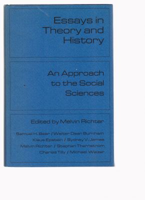 Bild des Verkufers fr Essays in Theory and History; An Approach to the Social Sciences zum Verkauf von Robinson Street Books, IOBA