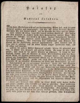 Palafor an General Lefebure : "Mein Herr, Sie fordern mich auf zur Unterwerfung."