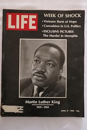 Image du vendeur pour LIFE MAGAZINE APRIL 12, 1968 Martin Luther King 1929-1968 Cover mis en vente par Sage Rare & Collectible Books, IOBA