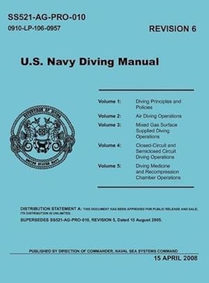 Bild des Verkufers fr U.S. Navy Diving Manual (Revision 6, April 2008) zum Verkauf von AHA-BUCH GmbH