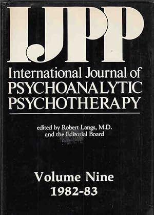 Immagine del venditore per Volume Nine. International Journal of Psychoanalytic Psychotherapy. 1982-83. Volume 9. IJPP. venduto da Fundus-Online GbR Borkert Schwarz Zerfa