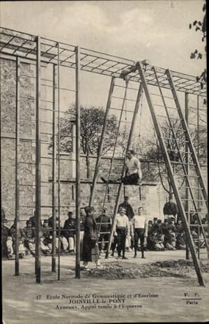 Image du vendeur pour Ansichtskarte / Postkarte Joinville le Pont Val de Marne, Ecole Normale Gymnastique et d'Escrime, Anneaux mis en vente par akpool GmbH