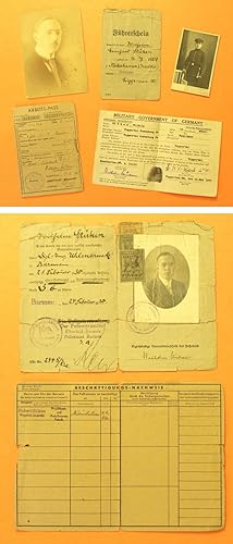 Konvolut Identitätsunterlagen und Fotos eines 1889 in Heiner geborenen Herrn aus den Jahren 1930-...