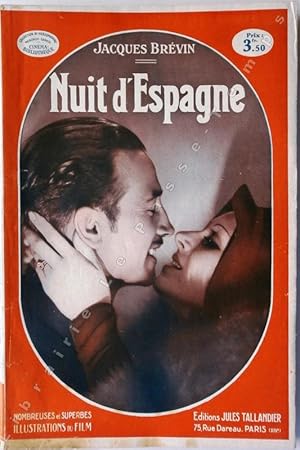 Seller image for Collection Cinma-Bibliothque - "Srie rouge" - N 552 - NUIT D'ESPAGNE. Roman illustr de nombreuses photographies du film des Artistes Associs, S. A. Production RKO. for sale by Jean-Paul TIVILLIER