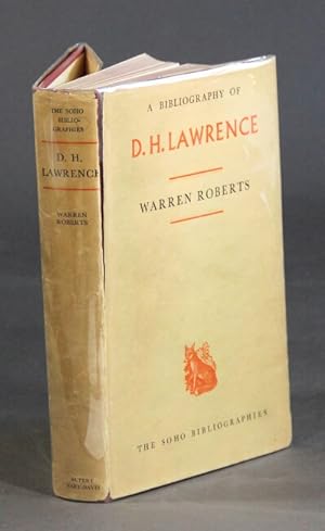 Immagine del venditore per A bibliography of D. H. Lawrence venduto da Rulon-Miller Books (ABAA / ILAB)