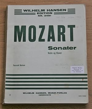Bild des Verkufers fr Mozart Sonater Violin og Klaver. zum Verkauf von Antiquariat Gallenberger