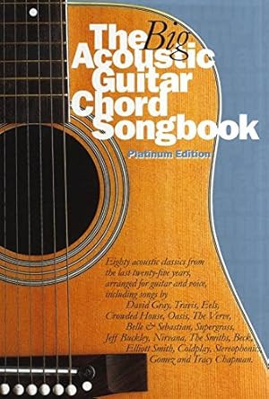 Seller image for The Big Acoustic Guitar Chord Songbook (Platinum . Lyrics & Chords Sheet Music for sale by WeBuyBooks