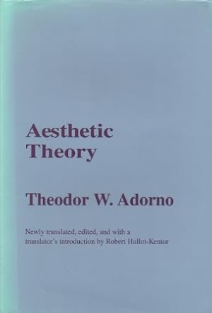 Seller image for Aesthetic Theory for sale by San Francisco Book Company