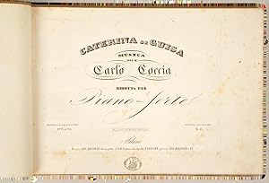 Seller image for Caterina di Guisa [Solo piano] . Ridotta per Piano-forte . Fr. 15 for sale by J & J LUBRANO MUSIC ANTIQUARIANS LLC