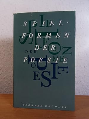 Bild des Verkufers fr Spielformen der Poesie zum Verkauf von Antiquariat Weber