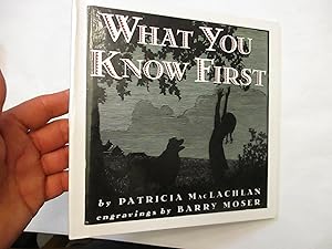 Imagen del vendedor de What You Know First a la venta por Dean's Books