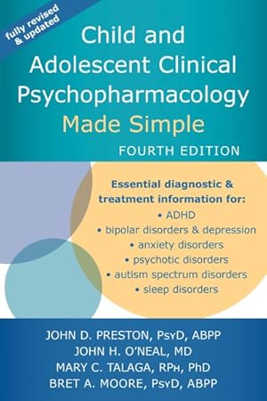 Bild des Verkufers fr Child and Adolescent Clinical Psychopharmacology Made Simple zum Verkauf von GreatBookPricesUK