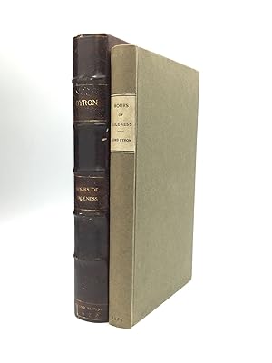 Bild des Verkufers fr HOURS OF IDLENESS: A Series of Poems, Original and Translated zum Verkauf von johnson rare books & archives, ABAA