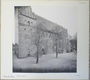 Riesen Foto Brandenburg an der Havel, um 1870, Katharinenkirche, Außenansicht