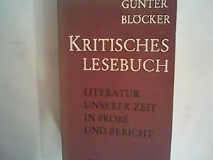 Seller image for Kritisches Lesebuch for sale by ANTIQUARIAT FRDEBUCH Inh.Michael Simon