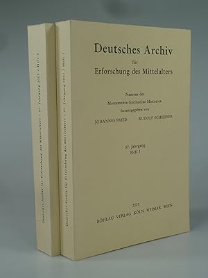 Bild des Verkufers fr Deutsches Archiv fr Erforschung des Mittelalters 57. Jahrgang Heft 1+2. zum Verkauf von Antiquariat Dorner