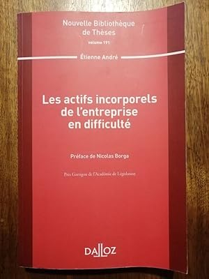 Les actifs incorporels de l entreprise en difficulté 2020 - ANDRE Etienne - Technique Comptabilit...