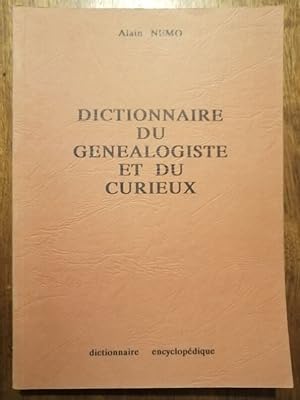 Dictionnaire du généalogiste et du curieux 1992 - NEMO alain - Généalogie Archives Décryptement d...