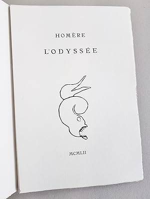 Image du vendeur pour L'Odysse (chants V et VI) mis en vente par La Basse Fontaine