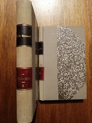 Un beau père Le veau d or 1857 - de BERNARD Charles - Complet en 2 volumes Reliure 19e