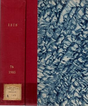 Imagen del vendedor de ISIS Volume 76 1985 An international review devoted to the history of science and its cultural influences a la venta por Biblioteca di Babele