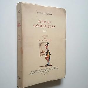 Bild des Verkufers fr Obras Completas III. Conribucin al Lxico popular de Gran Canaria zum Verkauf von MAUTALOS LIBRERA