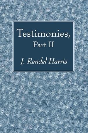 Imagen del vendedor de Testimonies, Part 2 [Soft Cover ] a la venta por booksXpress