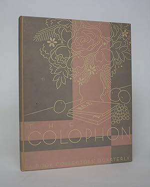 Seller image for The Colophon: A Book Collector's Quarterly, Volume Two, Part Eight for sale by Minotavros Books,    ABAC    ILAB