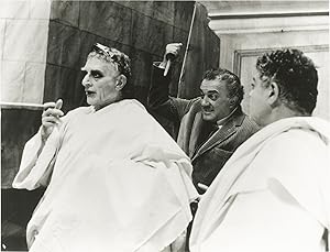 Bild des Verkufers fr [Fellini's] Roma (Original photograph of Federico Fellini and Feodor Chaliaplin Jr. from the set of the 1972 film) zum Verkauf von Royal Books, Inc., ABAA