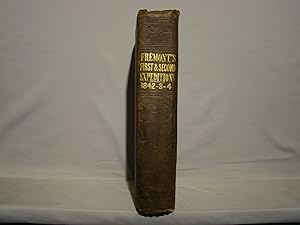 Bild des Verkufers fr Report of the Exploring Expedition to the Rocky Mountains in the Year 1842, and to Oregon and North California in the Years 1843-'44, by Brevet Capt. J. C. Fremont, of the Topographical Engineers, Under the Orders of Col. J. J. Abert, Chief of the Topographical Bureau. Printed by Order of the Senate of the United States. Copy of Julius L(ucius) Brenchley, explorer & author with M. Jules Remy of A Journey to Great Salt Lake City, 2 vols, 8vo, 1861, here signed on the front free endpaper & with his engraved bookplate on the front pastedown endpaper. zum Verkauf von J & J House Booksellers, ABAA