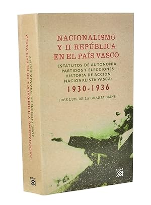 Bild des Verkufers fr NACIONALISMO Y II REPBLICA EN EL PAS VASCO. ESTATUTOS DE AUTONOMA, PARTIDOS Y ELECCIONES. HISTORIA DE ACCIN NACIONALISTA VASCA: 1930-1936 zum Verkauf von Librera Monogatari