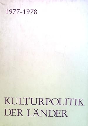 Seller image for Stndige Konferenz der Kultusminister. Kulturpolitik der Lnder 1977 und 1978 for sale by books4less (Versandantiquariat Petra Gros GmbH & Co. KG)
